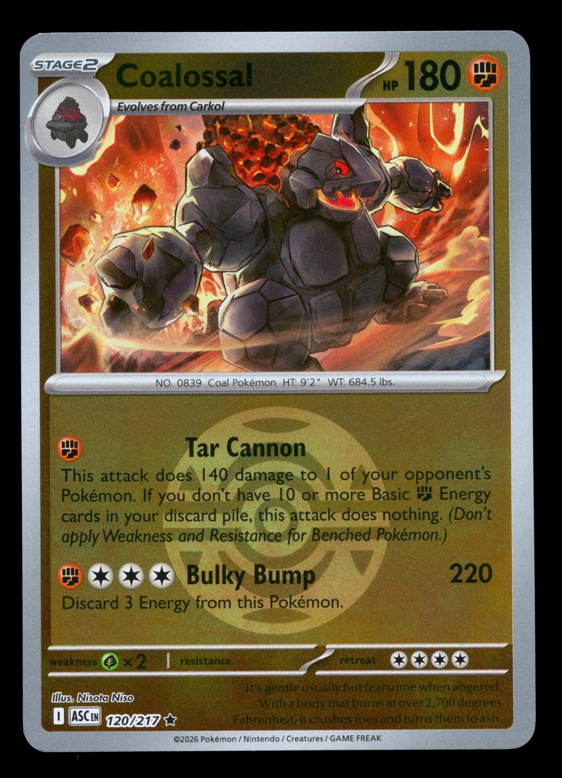 Ascended Heroes Coalossal [Ball] Pokémon card